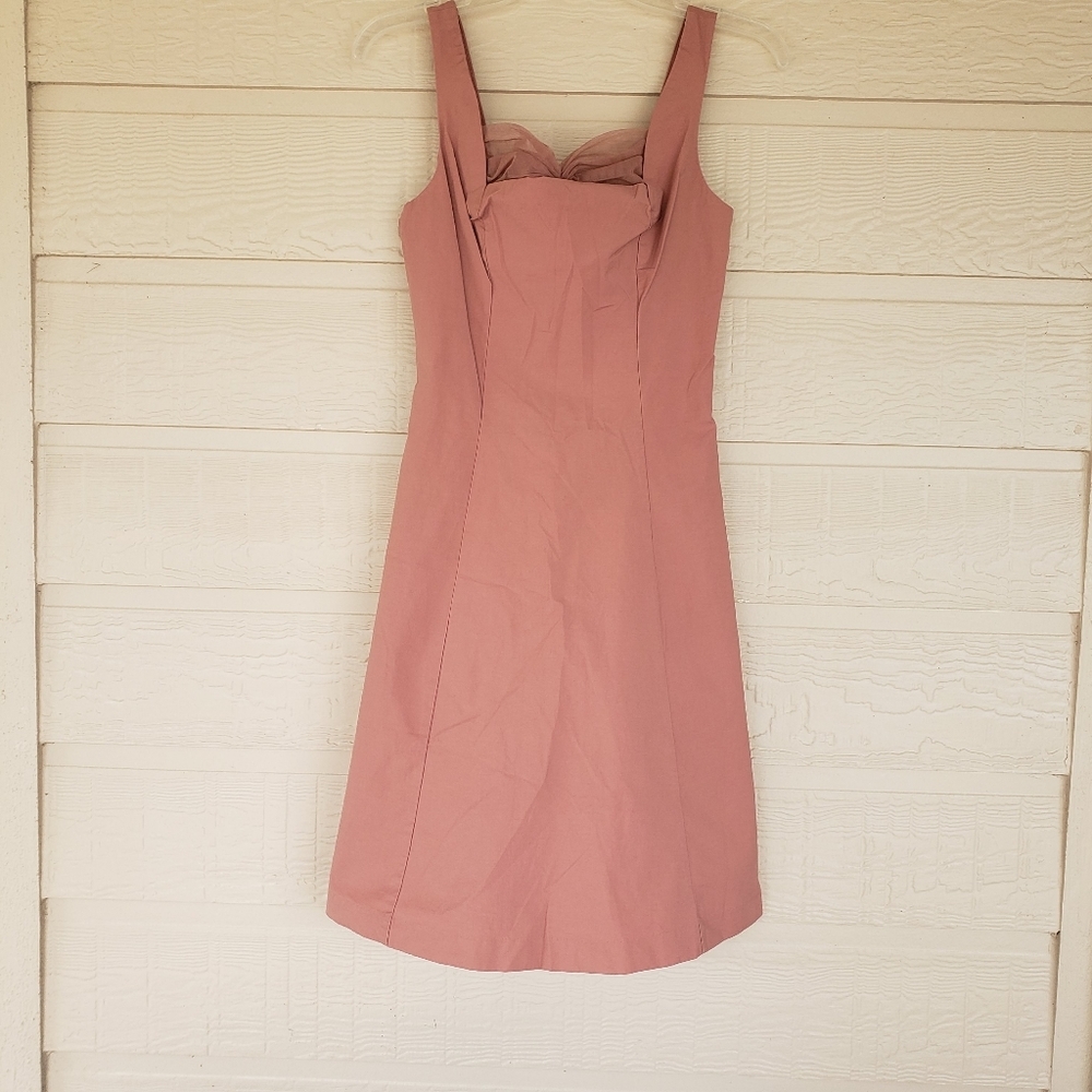 Tara Jarmon Skater dress coral dress mini sleeveless A-line summer